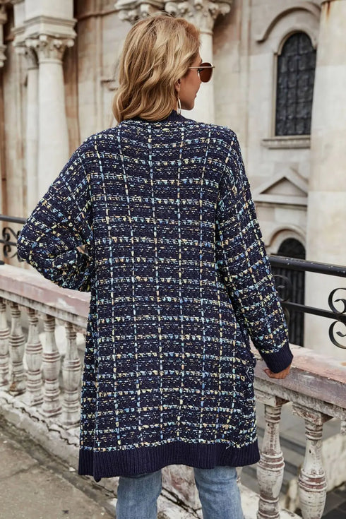 'Whimsy' Plaid Multicolour Cardigan - Celes Fashion